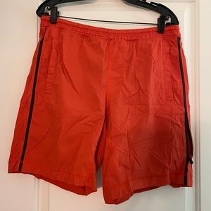 MENS LULULEMON Running Shorts // orange // size LARGE